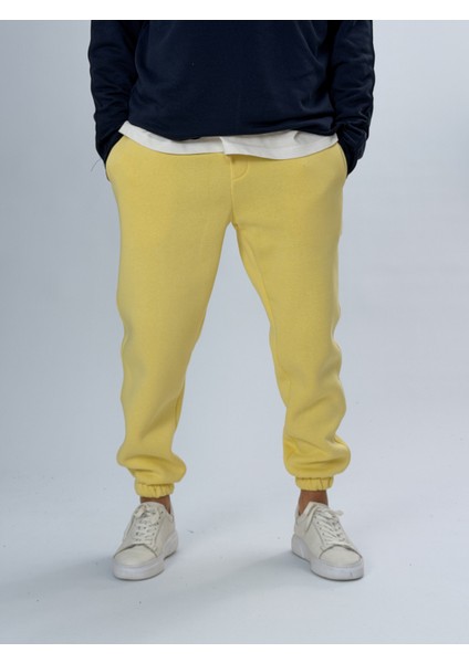 Şardonlu Sarı Erkek Jogger Eşofman COC2555 fiyatları