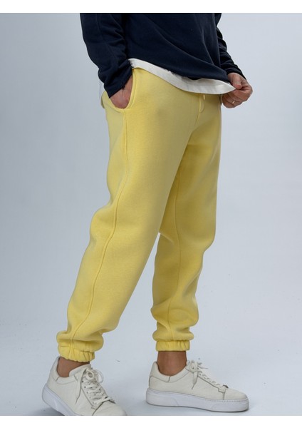 Şardonlu Sarı Erkek Jogger Eşofman COC2555 fırsatları