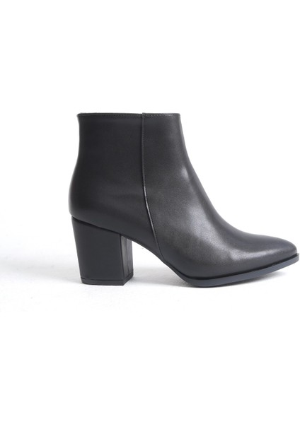 Poffy Mat Fermuar Detaylı Kadın Topuklu Bot fırsatları
