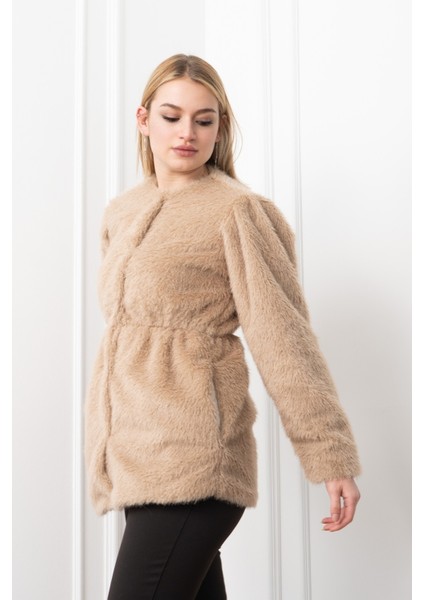 Glow Bel Lastikli Cozy Peluş Kaban 2623 fiyatları