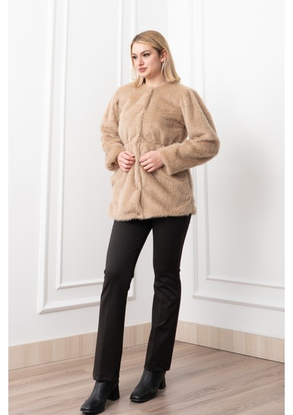 Glow Bel Lastikli Cozy Peluş Kaban 2623 indirimleri