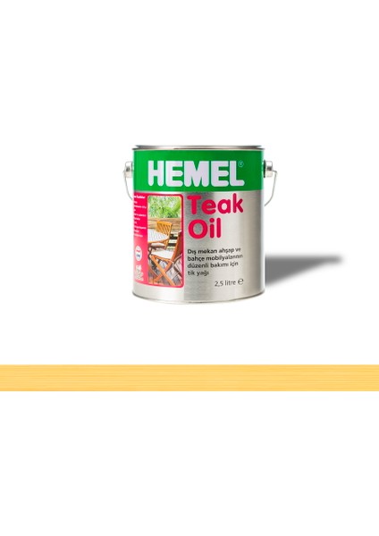 Teak Oil Şeffaf Tik Yağı 2,5 Lt
