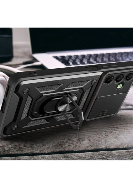 Samsung Galaxy A56 Kılıf Pars Lens Yüzüklü Silikon - LACIVERT-(5796) - MCT1280-4088 fiyatları