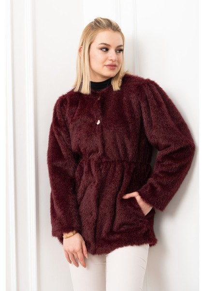 Glow Bel Lastikli Cozy Peluş Kaban 2623 fiyatları