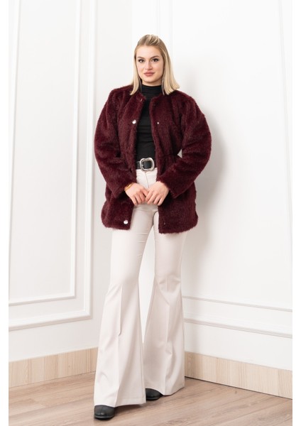 Glow Bel Lastikli Cozy Peluş Kaban 2623 indirimleri