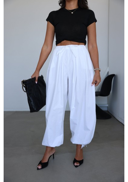 Beli Lastikli Paçası Ayarlamalı Şalvar Pantolon fiyatları