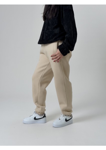 Şardonlu Bej Kadın Jogger Eşofman COC2536 fiyatları