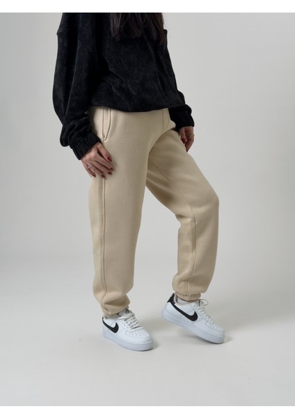 Şardonlu Bej Kadın Jogger Eşofman COC2536 modelleri