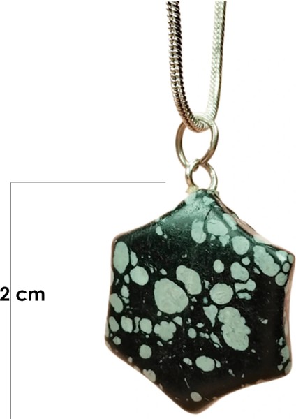 Obsidyen Doğal Taşı Zincirli El Yapımı Kolye Uç: 2 cm Zincir: 20 cm Kutulu modelleri