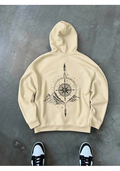 Erkek Baskılı Sweatshırt Kapüşonlu 3iplik Oversize Kesim fiyatları