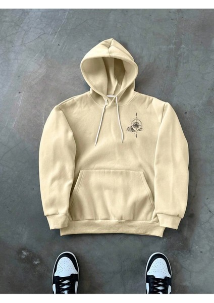 Erkek Baskılı Sweatshırt Kapüşonlu 3iplik Oversize Kesim modelleri