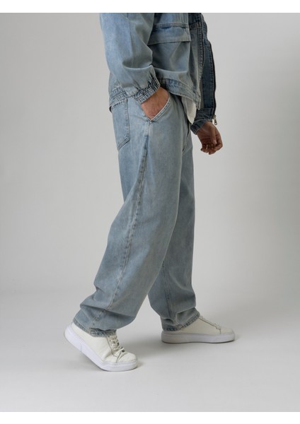 Tasarım Erkek Baggy Kot Pantolon COC2544 fırsatları