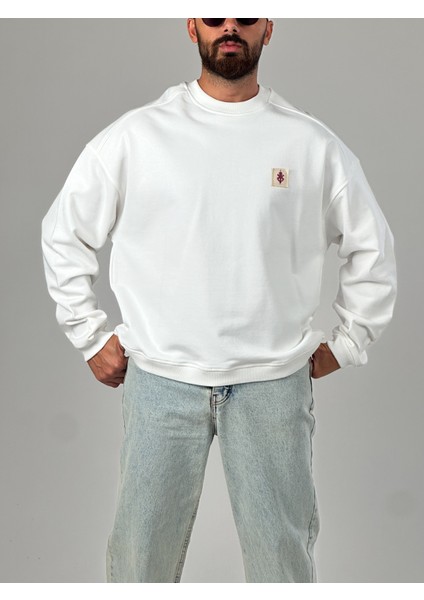 Ekru Tasarım Etnik Erkek Sweatshirt COC1029 modelleri