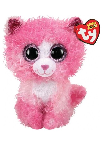 Ty Beanie Boos Peluş Pembe Kırpık Kedi Reagan 15 cm