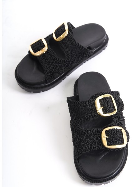 Winny Kadın Triko Iki Tokalı Günlük Terlik Sandalet fiyatları