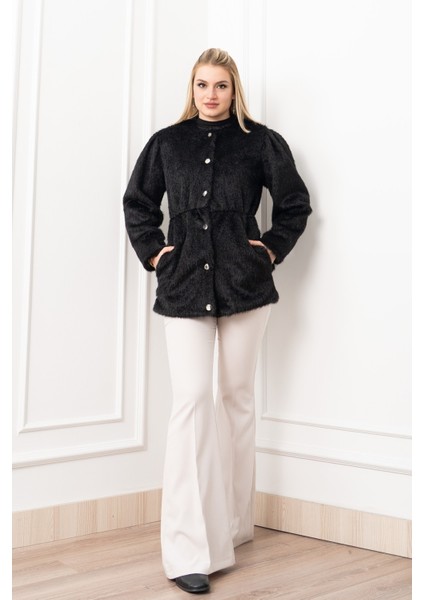 Glow Bel Lastikli Cozy Peluş Kaban 2623