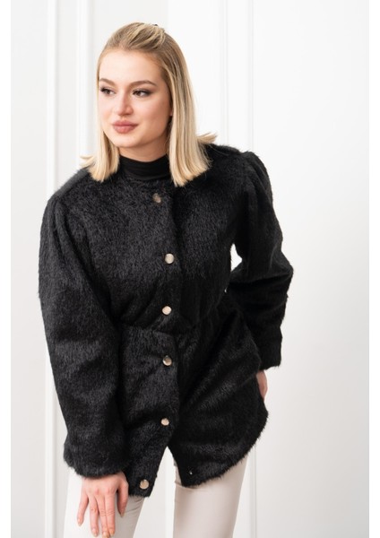 Glow Bel Lastikli Cozy Peluş Kaban 2623 modelleri