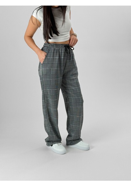 Ekose Kadın Baggy Pantolon COC1082 modelleri