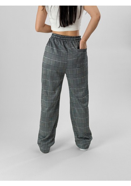 Ekose Kadın Baggy Pantolon COC1082 fırsatları