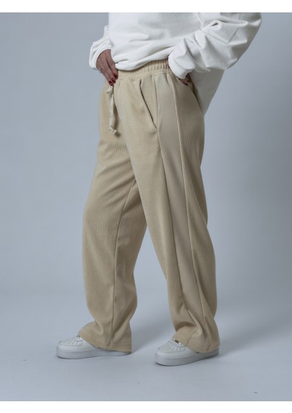 Oversize Bej Kadın Baggy Eşofman COC2530 fiyatları