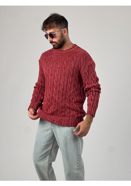 Bordo Triko Erkek Sweatshirt COC1025 modelleri