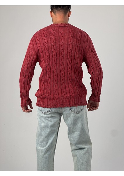 Bordo Triko Erkek Sweatshirt COC1025 fırsatları