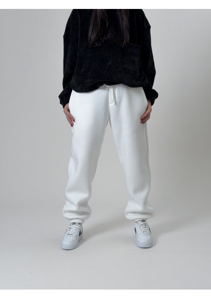 Şardonlu Ekru Kadın Jogger Eşofman COC2538