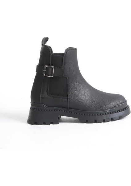 Alva Bej Kalın Tabanlı Toka Detaylı Lastikli Bot