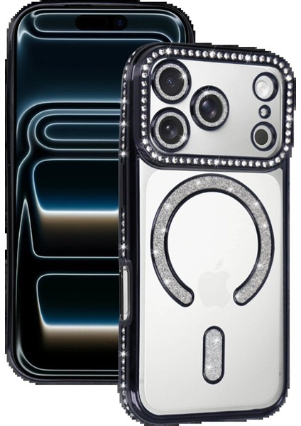 Apple iPhone 17 Pro Max Joke Simli Magneticsafe Kılıf - SIYAH-(5796) - MCT1623-7312