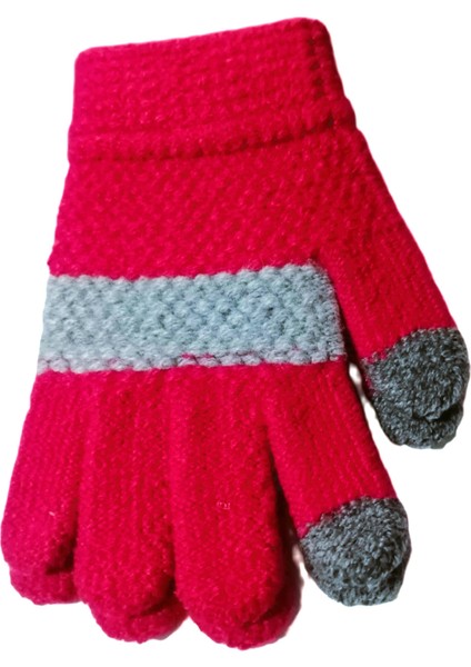 Kız Çocuk Örme Eldiven 6-12 Yaş