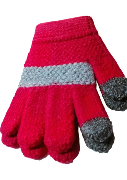 Kız Çocuk Örme Eldiven 6-12 Yaş