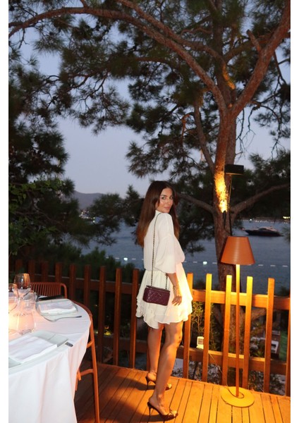 Gömlek Yaka Premium Şifon Elbise modelleri