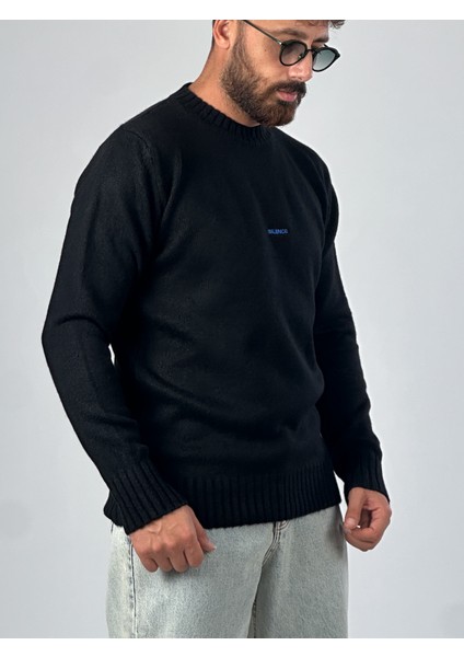 Basic Siyah Erkek Sweatshirt COC1018