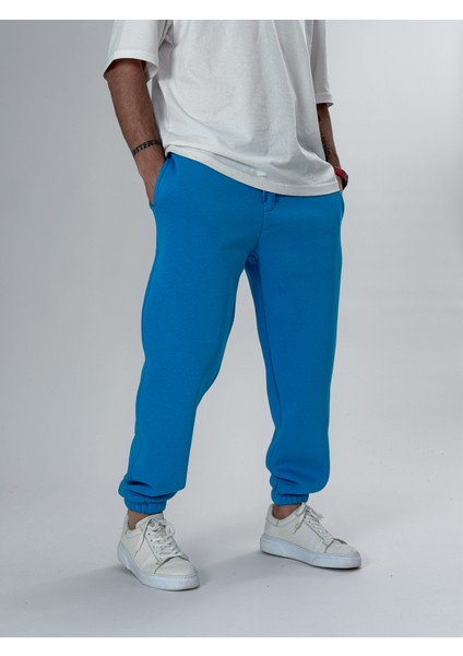 Şardonlu Mavi Erkek Jogger Eşofman COC2553