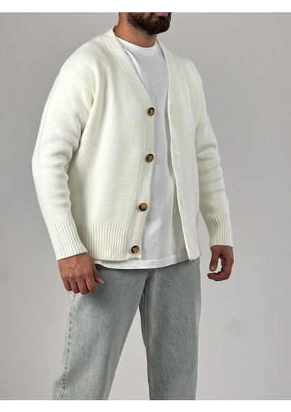 Ekru Erkek Triko Hırka COC1028 fiyatları