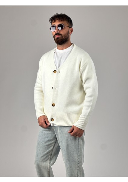 Ekru Erkek Triko Hırka COC1028 modelleri