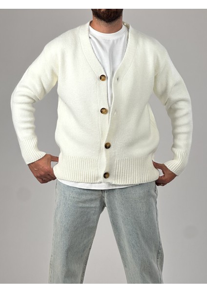 Ekru Erkek Triko Hırka COC1028 fırsatları