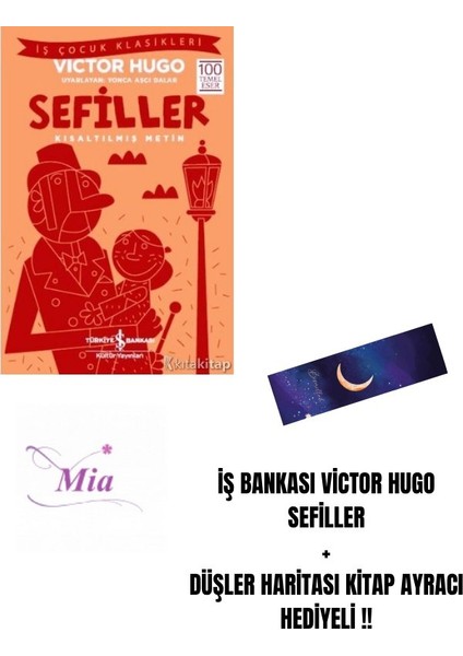 Iş Bankası Victor Hugo Sefiller + Düşler Haritası Kitap Ayracı Hediyeli !!