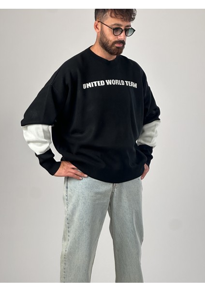 Oversize Siyah New York Erkek Triko Sweat COC1043 fiyatları