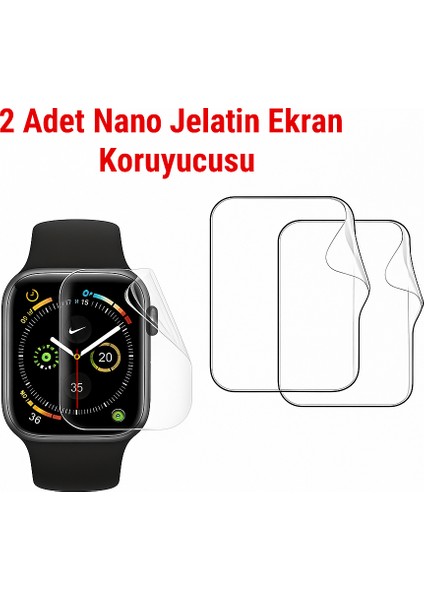 Apple Watch Series 11 / Series 10 46 mm Ile Uyumlu 2 Adet Nano Jelatin Ekran Koruyucusu