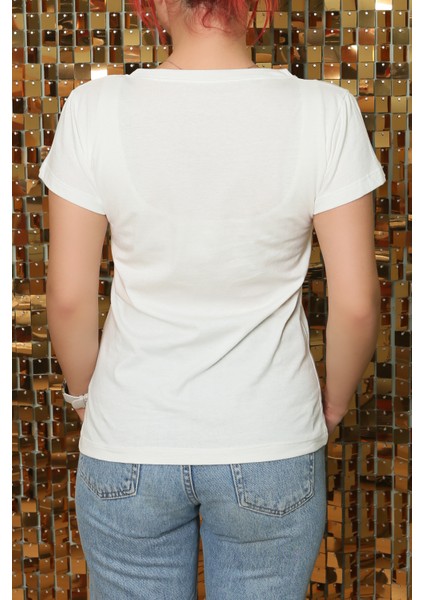 Kadın Sıfır Yaka Penye Terletmeyen Tshirt fırsatları