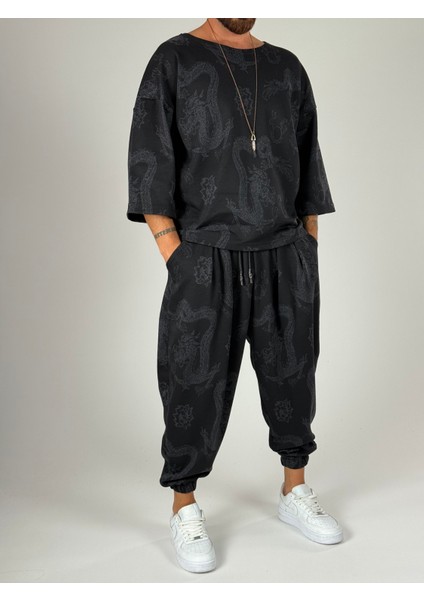Yılan Desenli Erkek Bohem Takım COC1193