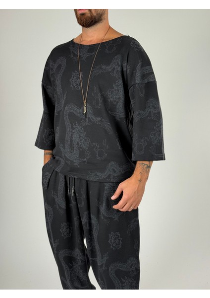 Yılan Desenli Erkek Bohem Takım COC1193 fırsatları