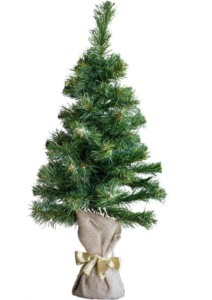 60CM Çuhalı Yılbaşı Çam Ağacı Işıklı