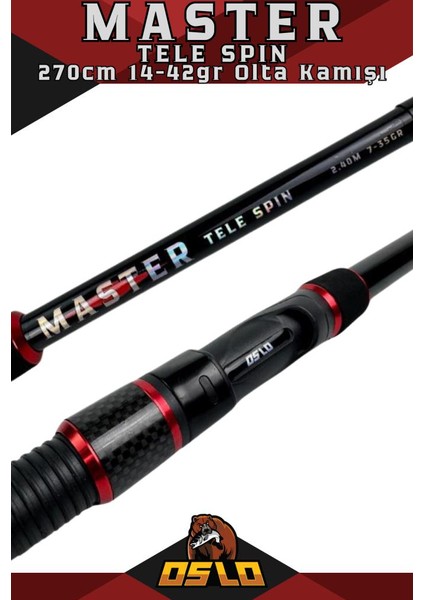 3000 270CM 14-42GR Oslo Master Tele Turna Spin Olta Takımı Seti
