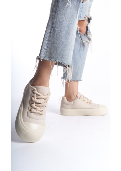 Halat Bağcıklı Kadın Günlük Spor Ayakkabı