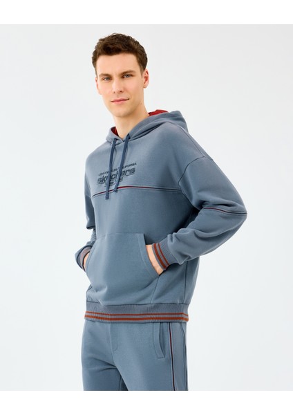 M Hoodie Sweatshirt Erkek Gri Sweatshirt S2520227-3998 fiyatları