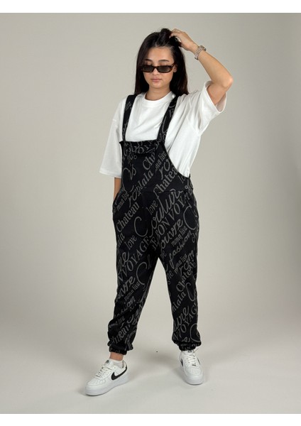 El Yazılı Salopet Kadın Jogger COC1085 modelleri