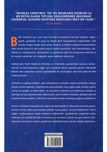 Köklerimizin Tarihi: Iyi Toplumun Evrimsel Kökenleri - Nicholas A. Christakis fiyatları