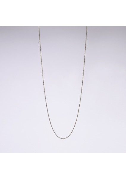 50 Mikron Oksitli Yuvarlak Kral Gümüş Zincir modelleri